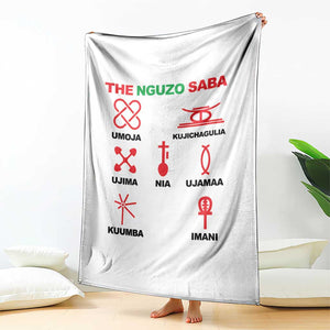 Nguzo Saba Seven Principles Of Kwanzaa Celebration Gift Throw Blanket TS12 Print Your Wear