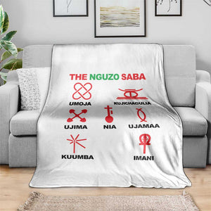 Nguzo Saba Seven Principles Of Kwanzaa Celebration Gift Throw Blanket TS12 Print Your Wear