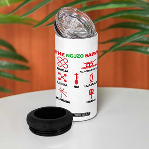 Nguzo Saba Seven Principles Of Kwanzaa Celebration Gift 4 in 1 Can Cooler Tumbler TS12 Print Your Wear