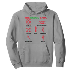 Nguzo Saba Seven Principles Of Kwanzaa Celebration Gift Hoodie TS12 Sport Gray Print Your Wear