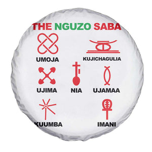 Nguzo Saba Seven Principles Of Kwanzaa Celebration Gift Spare Tire Cover TS12 Print Your Wear