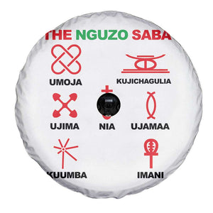 Nguzo Saba Seven Principles Of Kwanzaa Celebration Gift Spare Tire Cover TS12 Print Your Wear