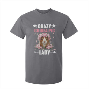Funny Crazy Guinea Pig Lady T Shirt For Kid Cavy Mom Gift TS12 Charcoal Print Your Wear