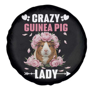 Funny Crazy Guinea Pig Lady Spare Tire Cover Cavy Mom Gift TS12 Print Your Wear