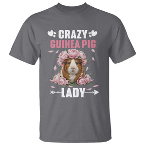 Funny Crazy Guinea Pig Lady T Shirt Cavy Mom Gift TS12 Charcoal Print Your Wear
