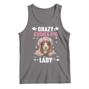 Funny Crazy Guinea Pig Lady Tank Top Cavy Mom Gift TS12 Deep Heather Print Your Wear