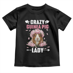 Funny Crazy Guinea Pig Lady Toddler T Shirt Cavy Mom Gift TS12 Black Print Your Wear