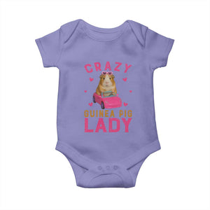 Crazy Guinea Pig Lady Baby Onesie Funny Pet Lover Gift TS12 Violet Print Your Wear