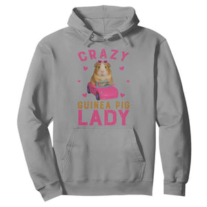 Crazy Guinea Pig Lady Hoodie Funny Pet Lover Gift TS12 Sport Gray Print Your Wear