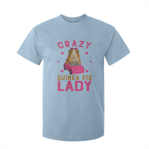 Crazy Guinea Pig Lady T Shirt For Kid Funny Pet Lover Gift TS12 Light Blue Print Your Wear
