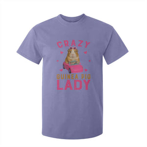Crazy Guinea Pig Lady T Shirt For Kid Funny Pet Lover Gift TS12 Violet Print Your Wear