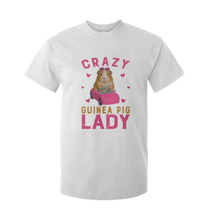 Crazy Guinea Pig Lady T Shirt For Kid Funny Pet Lover Gift TS12 White Print Your Wear