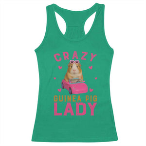 Crazy Guinea Pig Lady Racerback Tank Top Funny Pet Lover Gift TS12 Irish Green Print Your Wear