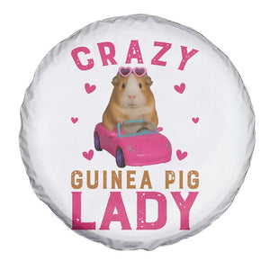 Crazy Guinea Pig Lady Spare Tire Cover Funny Pet Lover Gift TS12 Print Your Wear