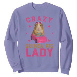Crazy Guinea Pig Lady Sweatshirt Funny Pet Lover Gift TS12 Violet Print Your Wear