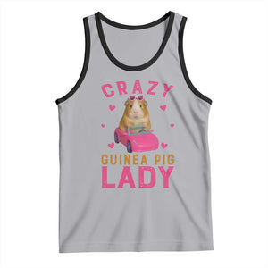 Crazy Guinea Pig Lady Tank Top Funny Pet Lover Gift TS12 Athletic Heather Black Print Your Wear
