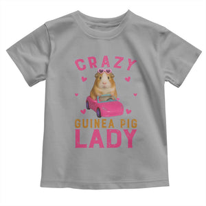 Crazy Guinea Pig Lady Toddler T Shirt Funny Pet Lover Gift TS12 Sport Gray Print Your Wear