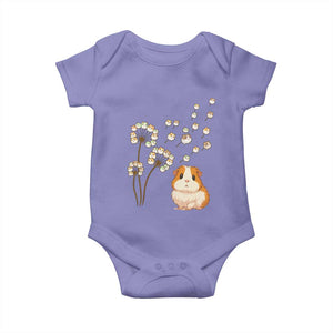 Flower Guinea Pig Dandelion Baby Onesie Funny Cavy Lover Gift TS12 Violet Print Your Wear
