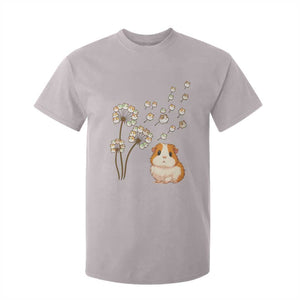 Flower Guinea Pig Dandelion T Shirt For Kid Funny Cavy Lover Gift TS12 Ice Gray Print Your Wear