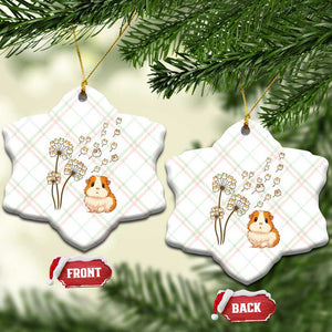 Flower Guinea Pig Dandelion Ceramic Ornament Funny Cavy Lover Gift TS12 Print Your Wear