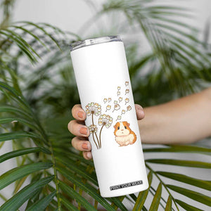 Flower Guinea Pig Dandelion Skinny Tumbler Funny Cavy Lover Gift TS12 Print Your Wear