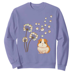 Flower Guinea Pig Dandelion Sweatshirt Funny Cavy Lover Gift TS12 Violet Print Your Wear