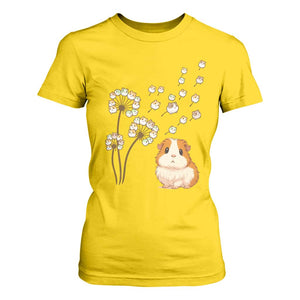 Flower Guinea Pig Dandelion T Shirt For Women Funny Cavy Lover Gift TS12 Daisy Print Your Wear
