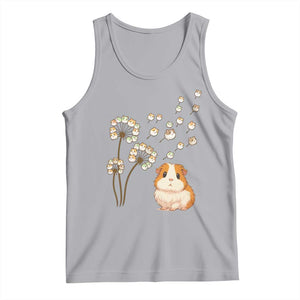 Flower Guinea Pig Dandelion Tank Top Funny Cavy Lover Gift TS12 Athletic Heather Print Your Wear
