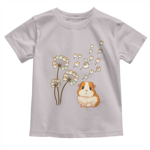 Flower Guinea Pig Dandelion Toddler T Shirt Funny Cavy Lover Gift TS12 Ice Gray Print Your Wear
