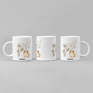 Flower Guinea Pig Dandelion Coffee Mug Funny Cavy Lover Gift TS12 Print Your Wear