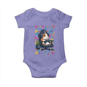 Funny Guinea Pigs And Gaming Lover Gift For Kid Baby Onesie TS12 Violet Print Your Wear