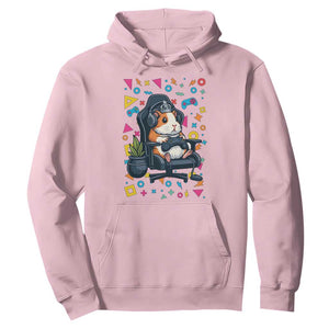 Funny Guinea Pigs And Gaming Lover Gift For Kid Hoodie TS12 Light Pink Print Your Wear