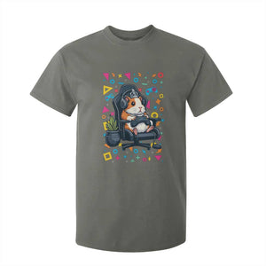Funny Guinea Pigs And Gaming Lover Gift For Kid T Shirt For Kid TS12 Military Green Print Your Wear