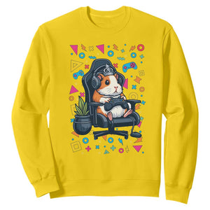 Funny Guinea Pigs And Gaming Lover Gift For Kid Sweatshirt TS12 Daisy Print Your Wear