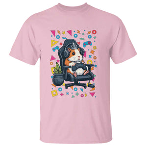 Funny Guinea Pigs And Gaming Lover Gift For Kid T Shirt TS12 Light Pink Print Your Wear