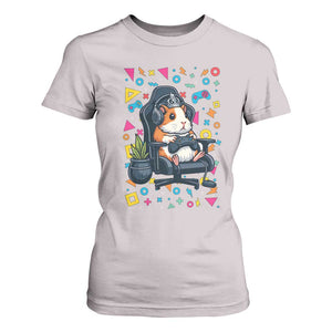 Funny Guinea Pigs And Gaming Lover Gift For Kid T Shirt For Women TS12 Ice Gray Print Your Wear