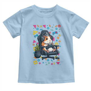 Funny Guinea Pigs And Gaming Lover Gift For Kid Toddler T Shirt TS12 Light Blue Print Your Wear