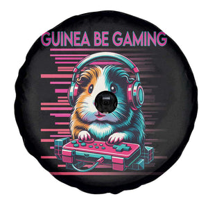Funny Guinea Pig Video Game Player Gift Spare Tire Cover Guinea Be Gaming TS12 Print Your Wear