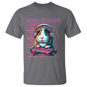 Funny Guinea Pig Video Game Player Gift T Shirt Guinea Be Gaming TS12 Charcoal Print Your Wear