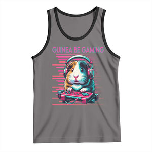 Funny Guinea Pig Video Game Player Gift Tank Top Guinea Be Gaming TS12 Deep Heather Black Print Your Wear