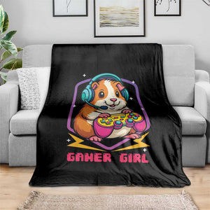 Guinea Pig Video Game Rodent Lover Throw Blanket Funny Gamers Girl Gift TS12 Print Your Wear
