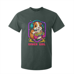 Guinea Pig Video Game Rodent Lover T Shirt For Kid Funny Gamers Girl Gift TS12 Dark Forest Green Print Your Wear