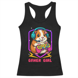 Guinea Pig Video Game Rodent Lover Racerback Tank Top Funny Gamers Girl Gift TS12 Black Print Your Wear