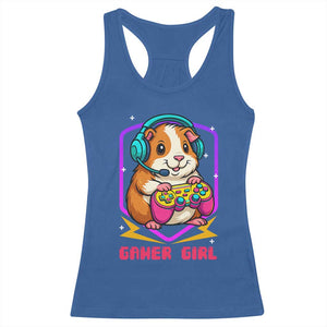 Guinea Pig Video Game Rodent Lover Racerback Tank Top Funny Gamers Girl Gift TS12 Royal Blue Print Your Wear