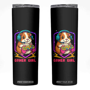 Guinea Pig Video Game Rodent Lover Skinny Tumbler Funny Gamers Girl Gift TS12 Black Print Your Wear