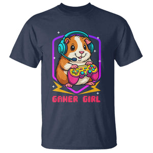 Guinea Pig Video Game Rodent Lover T Shirt Funny Gamers Girl Gift TS12 Navy Print Your Wear