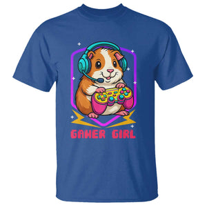 Guinea Pig Video Game Rodent Lover T Shirt Funny Gamers Girl Gift TS12 Royal Blue Print Your Wear