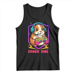 Guinea Pig Video Game Rodent Lover Tank Top Funny Gamers Girl Gift TS12 Black Print Your Wear