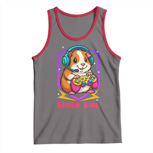Guinea Pig Video Game Rodent Lover Tank Top Funny Gamers Girl Gift TS12 Deep Heather Red Print Your Wear