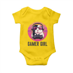 Funny Guinea Pig Video Game Rodent Lover Baby Onesie Gamers Girl Sunset Retro Gift TS12 Daisy Print Your Wear